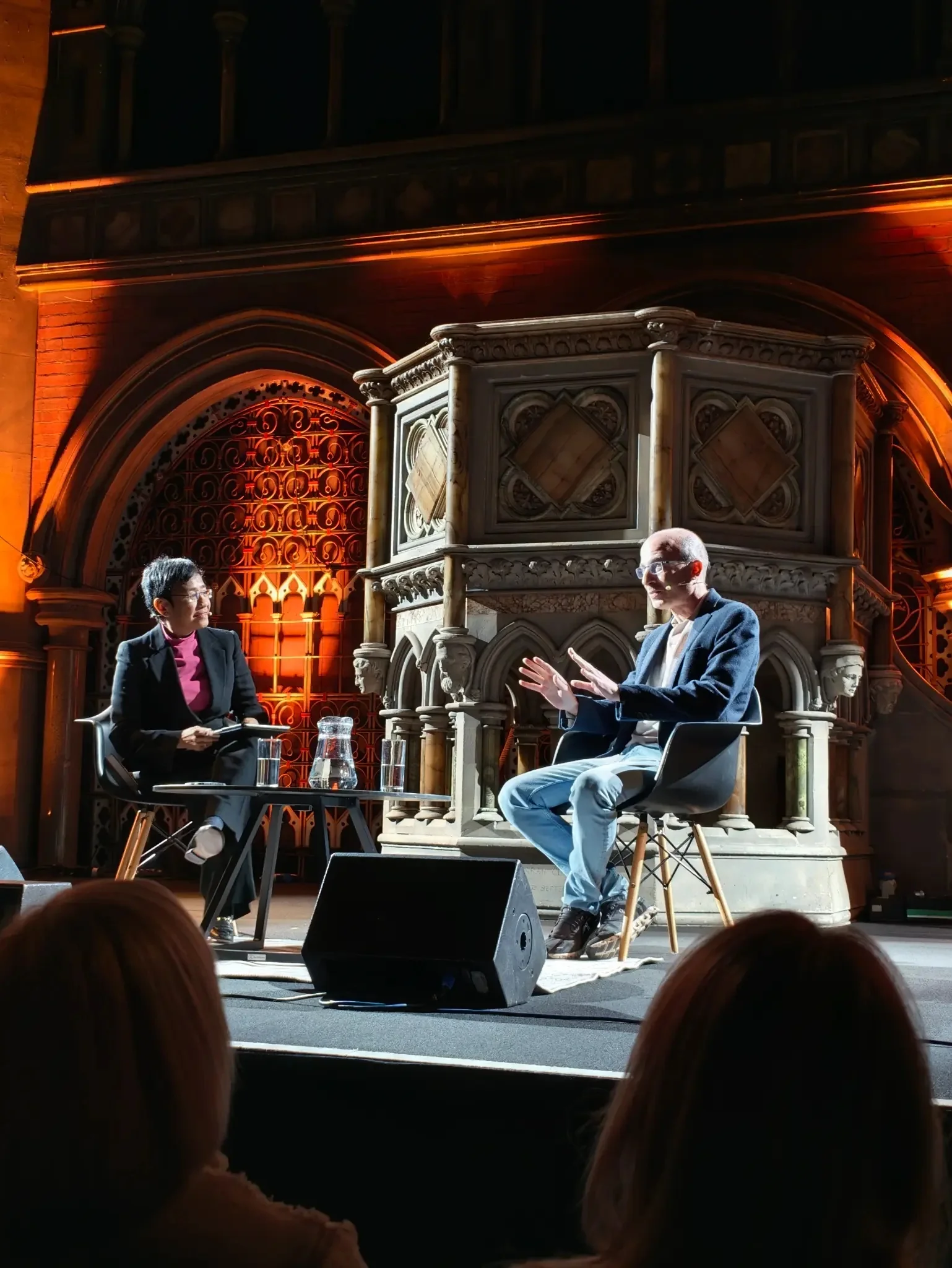 Yuval Noah Harari speaking at Union Chapel