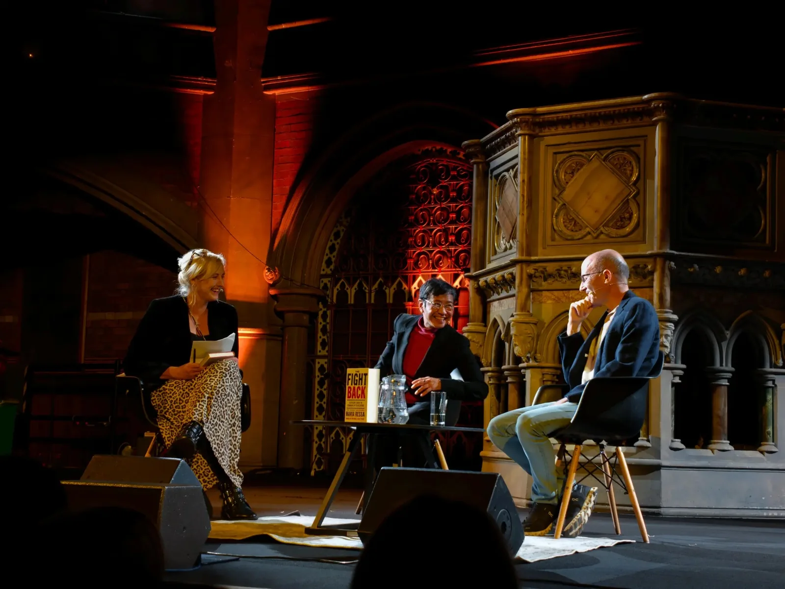 A closing view of the Union Chapel stage after the event conversation